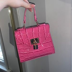 Pink mini purse